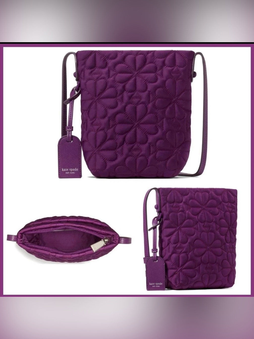 Kate Spade Tilly Quilted Small Crossbody Nightshade Kl640 Nwt $148